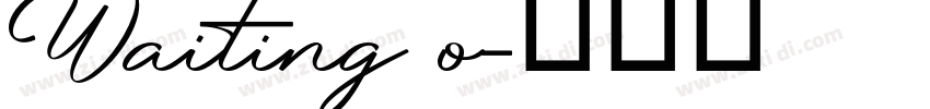 Waiting o字体转换